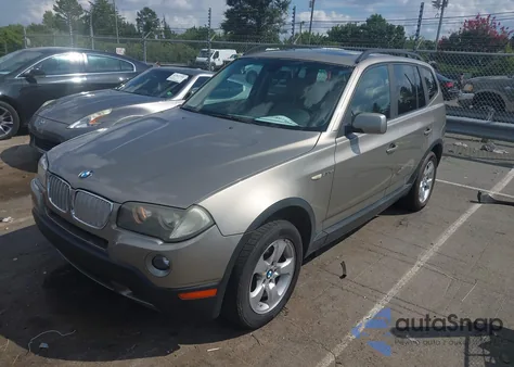 2008 BMW X3 3.0Si from USA, damaged, VIN WBXPC93488WJ23808